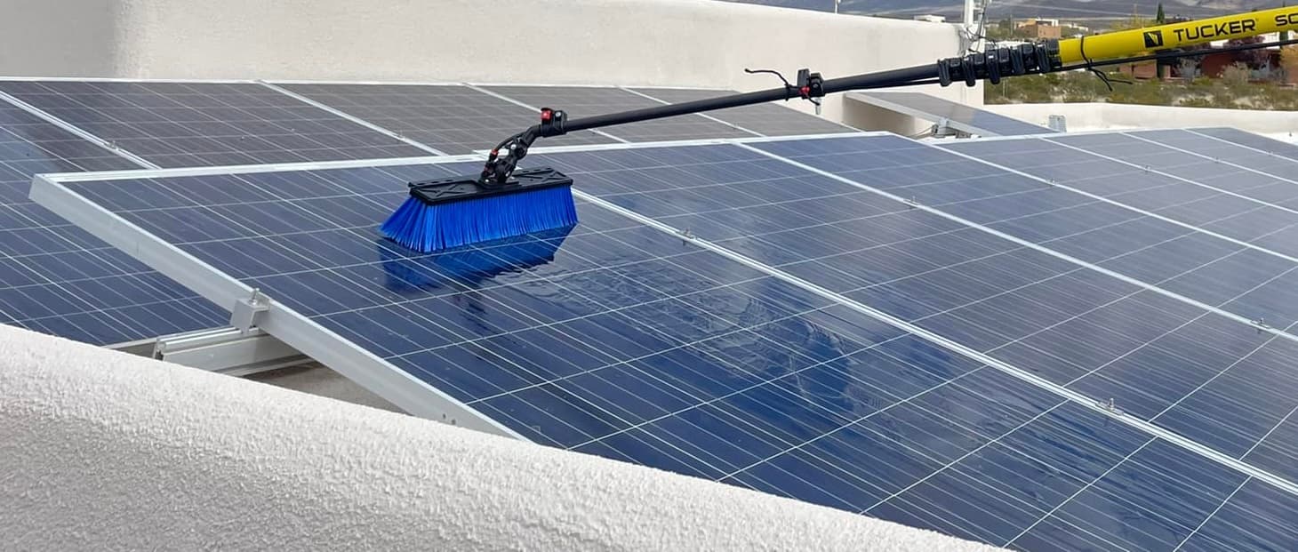 Commercial and residential solar panel cleaning by Hi-Tech Power Wash in Austin, TX